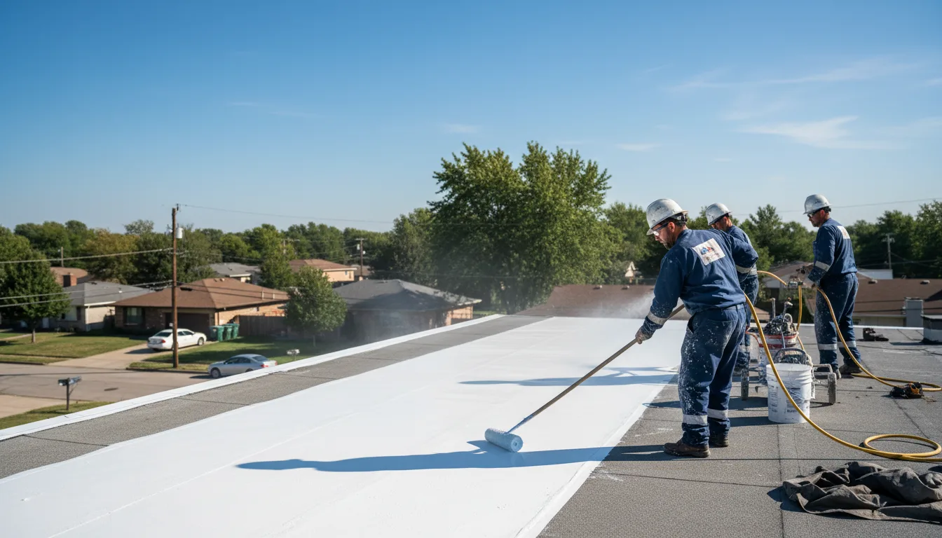 Commercial roof coating in Caret, VA near me
